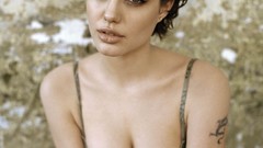 Woman Angelina Jolie brunettes