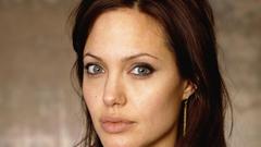 Woman Angelina Jolie faces