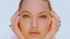 Woman Angelina Jolie faces