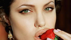 Woman Angelina Jolie lips