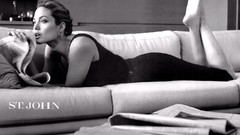 Woman Angelina Jolie monochrome