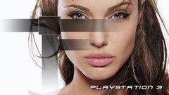 Woman Angelina Jolie playstation