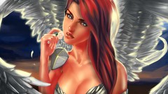 Woman angels angel wings