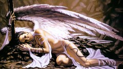 Woman angels artwork fantasy art