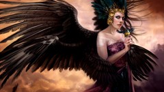 Woman angels digital art