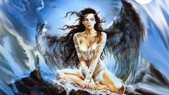 Woman angels fantasy art