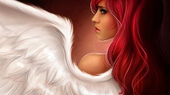 Woman angels redheads artwork