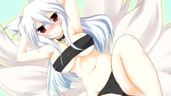 Woman animal ears red