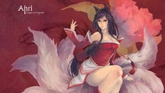 Woman animal ears tails League of Legends artwork video games 