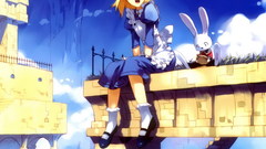 Woman Anime Alice in Wonderland anime girls blue dress