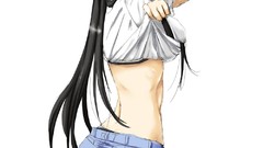 Woman Anime anime girls black hair black eyes standing artwork 