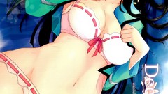 Woman Anime anime girls bra cleavage scans open shirt Devi