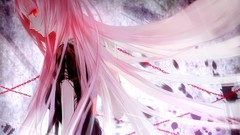 Woman Anime anime girls vocaloid megurine luka redheads