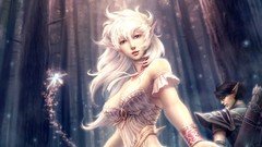 Woman Anime artwork fantasy art long ears
