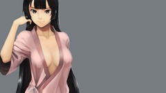 Woman Anime black eyes