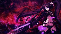 Woman Anime black rock shooter