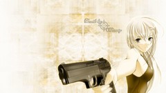 Woman Anime blondes anime girls artwork girls with guns