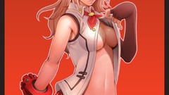 Woman Anime blondes skirts long hair anime girls blue eyes 