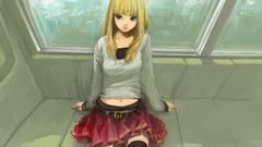 Woman Anime blondes soft shading