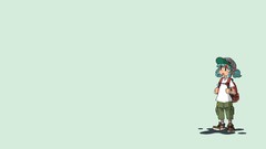 Woman Anime blue hair anime girls blue eyes touhou kawashiro 