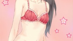 Woman Anime blush anime girls brunettes bra kishida mel panties 
