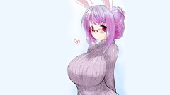 Woman Anime Bunnies boobs