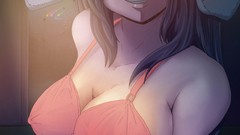 Woman Anime Bunnies brunettes bra boobs huge boobs