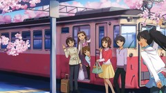 Woman Anime cherry blossoms amami haruka idolmaster kikuchi 