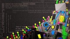 Woman Anime colors grey anime girls visual