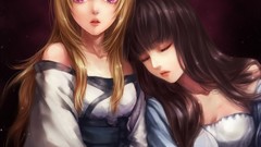 Woman Anime drawings blondes anime girls brunettes artwork