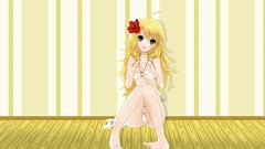 Woman Anime drawings legs blondes anime girls bra ecchi panties