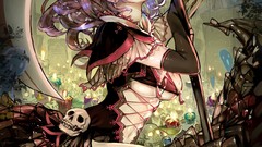 Woman Anime dress drawings legs pink hair anime girls purple 