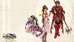 Woman Anime dress magician armor smiling anime girls green eyes 