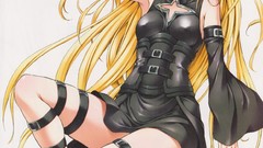 Woman Anime dress sitting blondes anime girls to-love-ru 