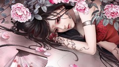 Woman Anime faces anime girls portraits