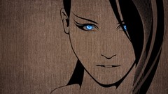 Woman Anime faces drawings anime girls blue eyes brunettes