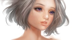 Woman Anime faces drawings portraits