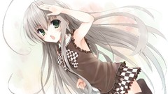 Woman Anime fans long hair anime girls fan art gray hair 