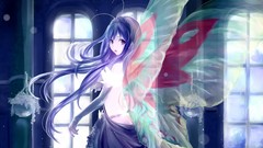 Woman anime girls accel world artwork kuro yuki hime