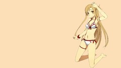 Woman anime girls bikini sword art online yuuki asuna abec 