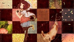 Woman anime girls brown eyes pantyhose