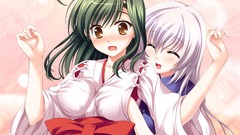 Woman anime girls game cg Ginko grab