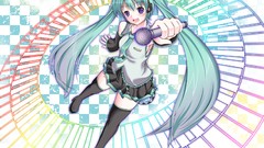 Woman anime girls hatsune miku vocaloid