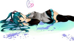 Woman anime girls hatsune miku vocaloid