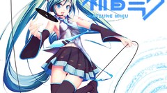 Woman anime girls hatsune miku vocaloid
