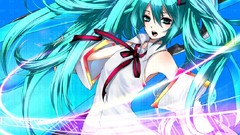 Woman anime girls hatsune miku vocaloid