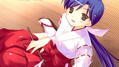 Woman anime girls idolmaster kisaragi chihaya