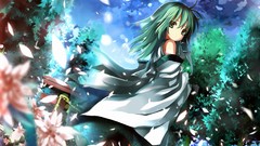 Woman anime girls kochiya sanae touhou video games Shino (Eefy)