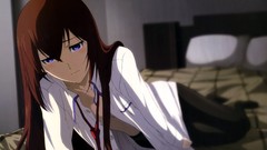 Woman anime girls makise kurisu steins gate
