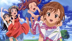 Woman anime girls misaka mikoto saten ruiko shirai kuroko toaru 